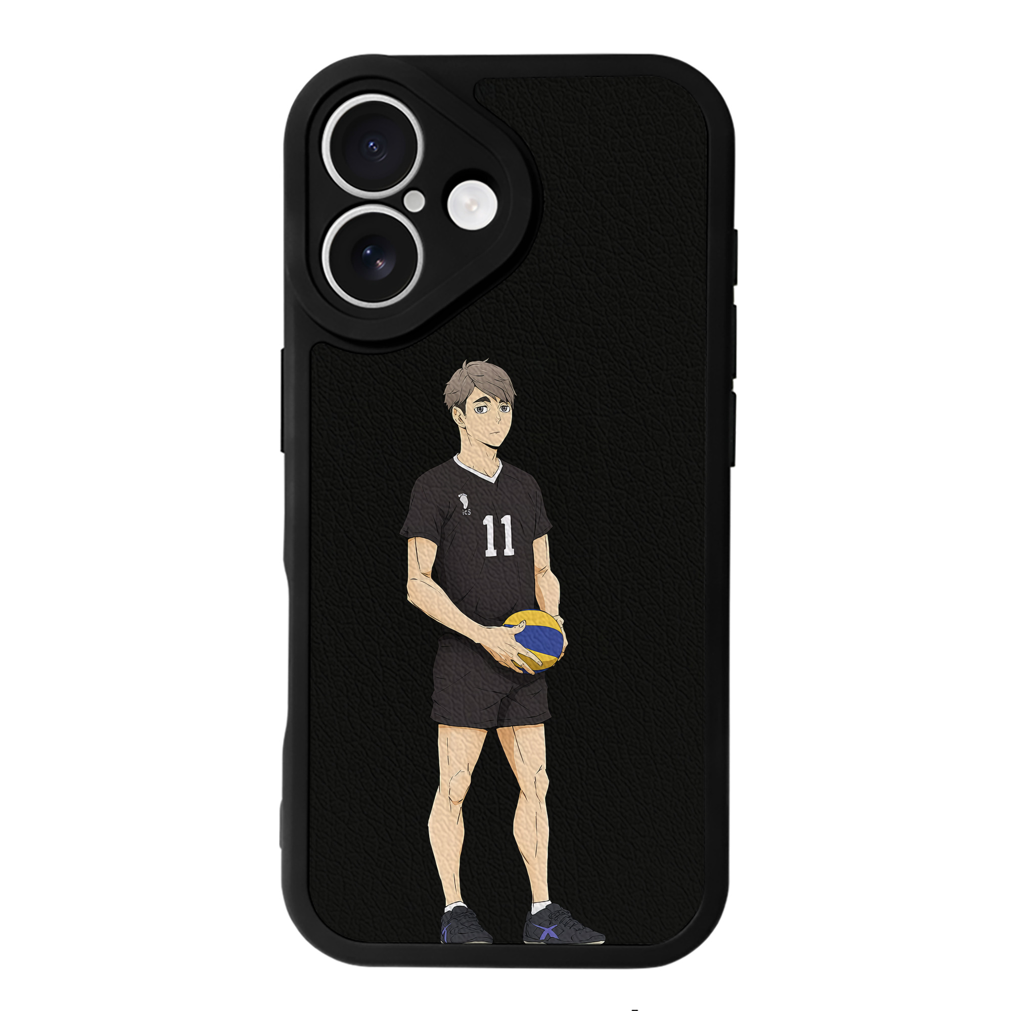 （画像用） ハイキュー!! Haikyu!! 【iPhone 16シリーズ対応】シリコンスマホケース（レザー調） 材質：シリコン